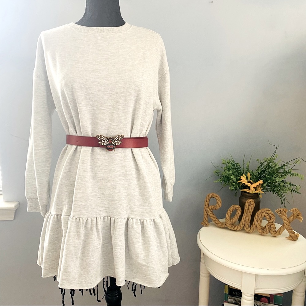 Heather Grey Sweater Dress